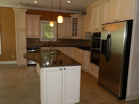 Kitchen with granite counters and tons of storage