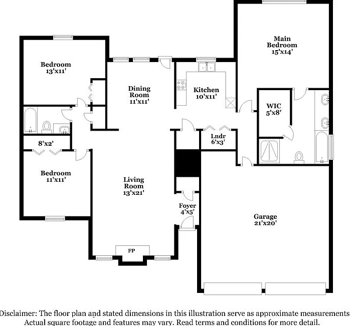 3 bed, 2.0 bath, 1458 sqft, $1,900 — Photo 2