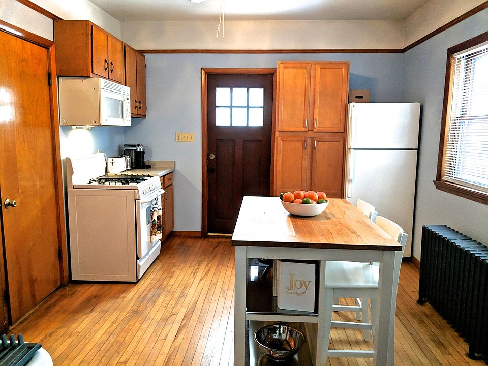 Large eat in kitchen, lots of storage with two pantries plus utility closet.