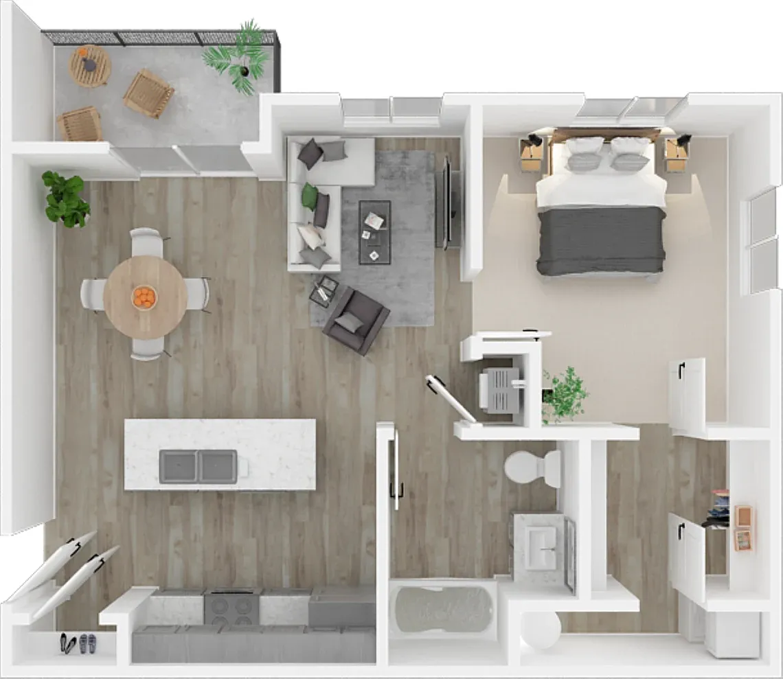 Floor plan 1X1