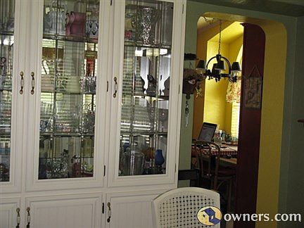 Dining room with china cabinet