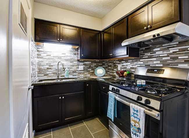 Upgraded Kitchens with Stainless Steel Appliances.