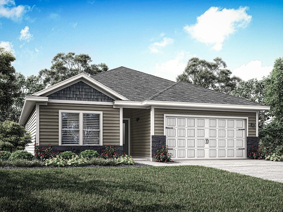The Goodman is a beautiful single story home with siding
