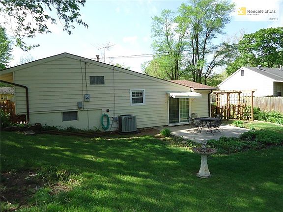 Landscaped back yard