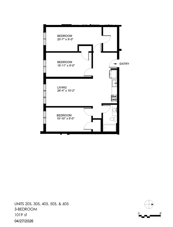 3 bed, 1.0 bath, $3,690 — Photo 2