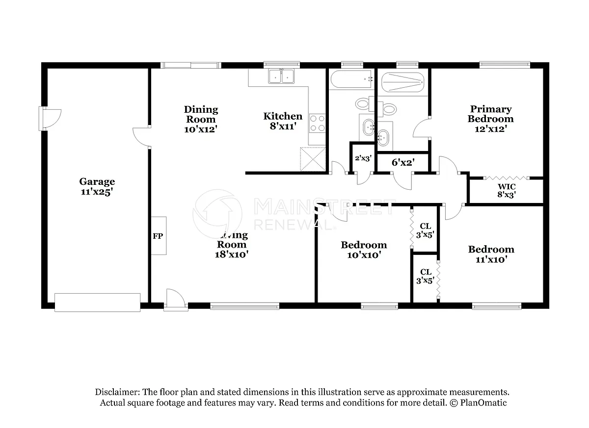 Floor Plan - 7326 Carillon Ave