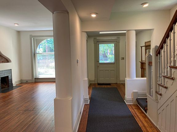 View of entry hall and living space