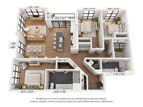 Floor plan C1.A
