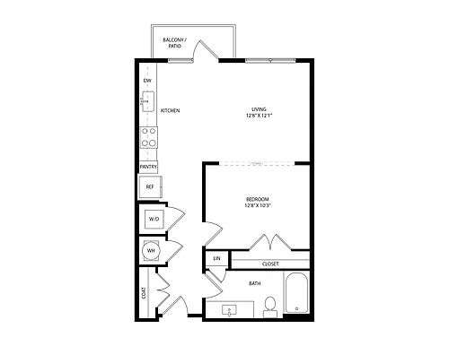 Floor plan E1 - Essential Living