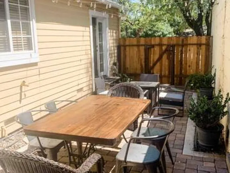 Courtyard patio.