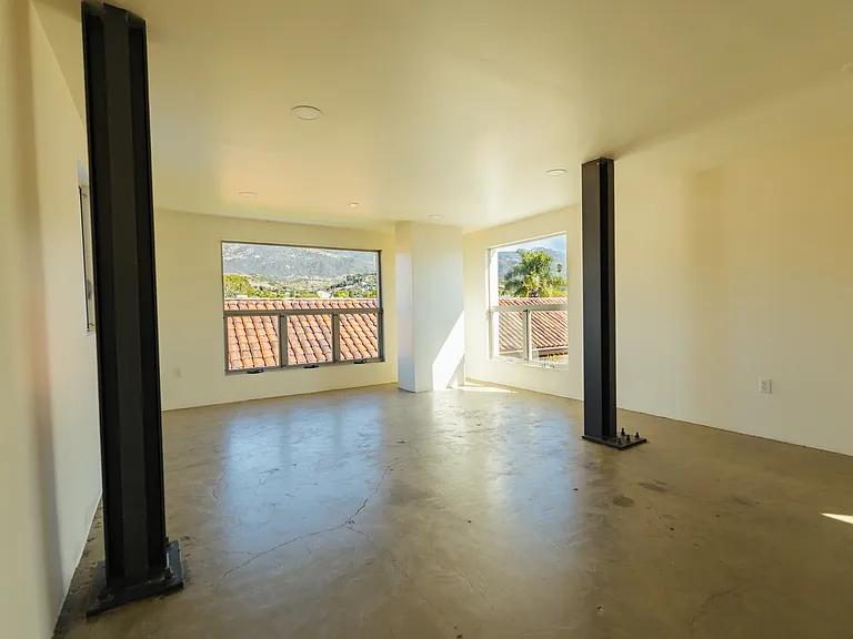 Second floor living and bedroom.
