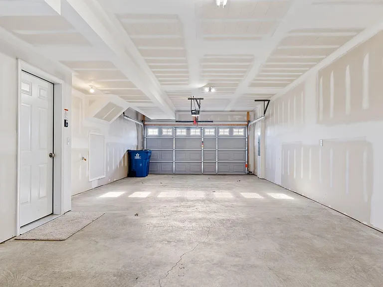 Garage with extra storage space