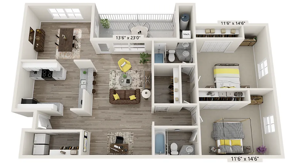 Floor plan South - 2F