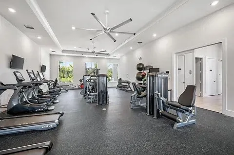 Clubhouse gym.