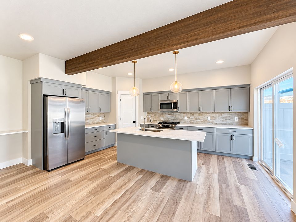 Large open kitchen with island