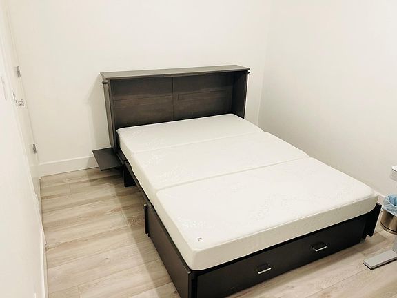 Queen size murphy bed folded out