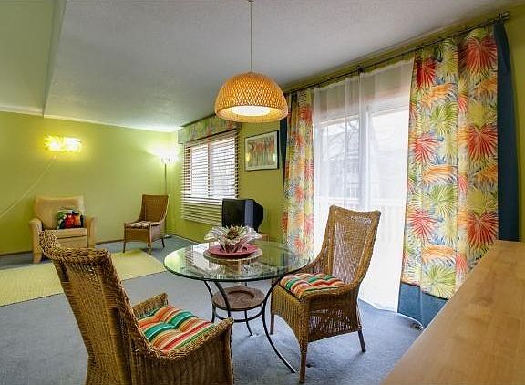 Dining room opens to the large deck