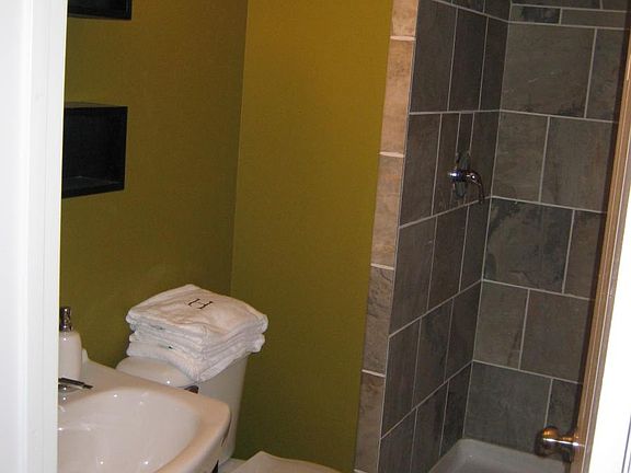 Basement custom tile bath