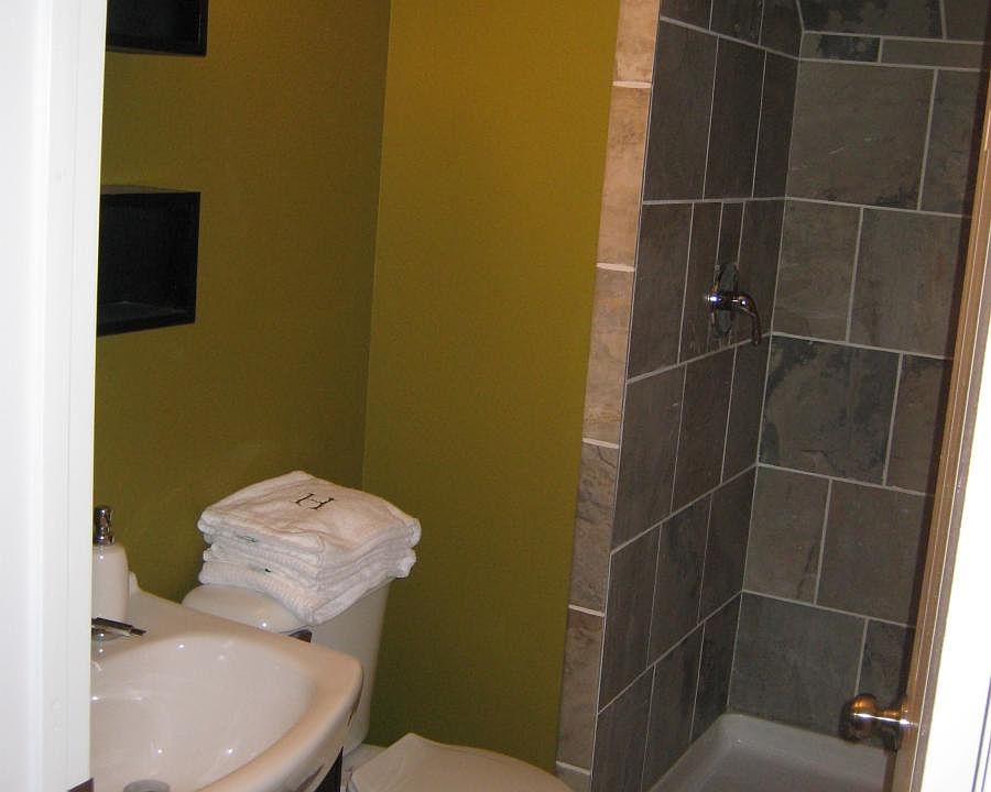 Basement custom tile bath