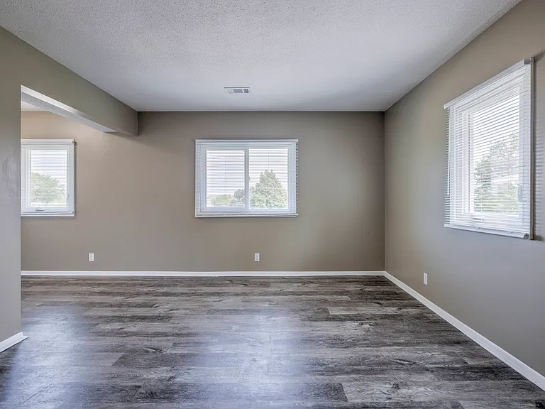 Natural light coming into a living room at Ashland Park Apartments.