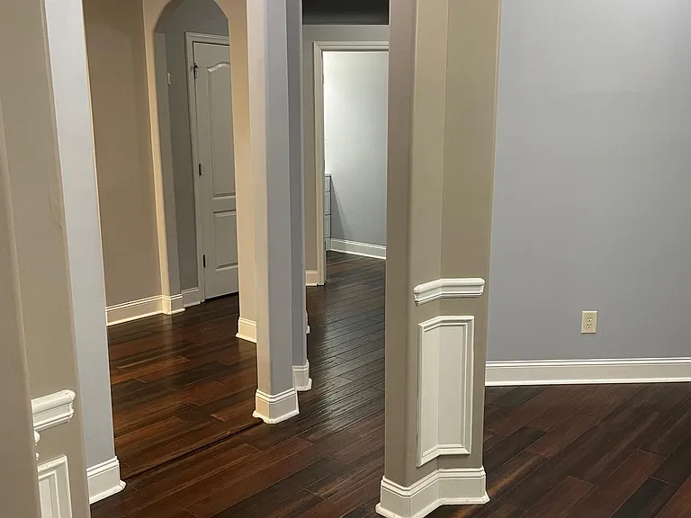 Pathway to kitchen or powder room