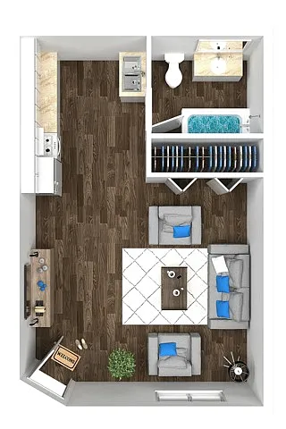 Floor plan Studio 402