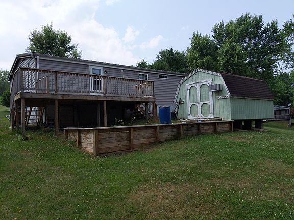 Backyard view from the creek