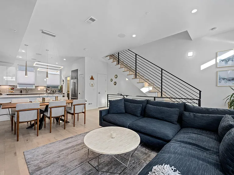 Living Room with High Ceilings (10 Feet)