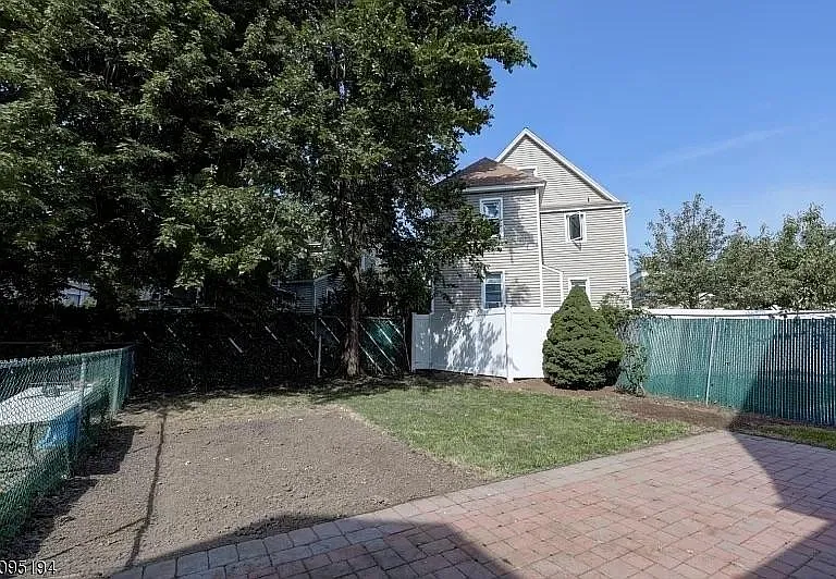 Private backyard with patio