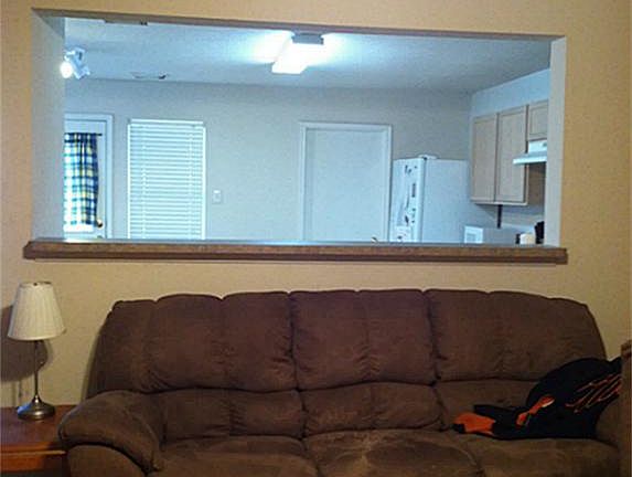 Living Room is open to kitchen