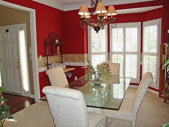 Separate Dining Room features Trey Ceiling