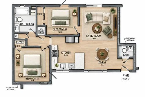 Floor plan 1612