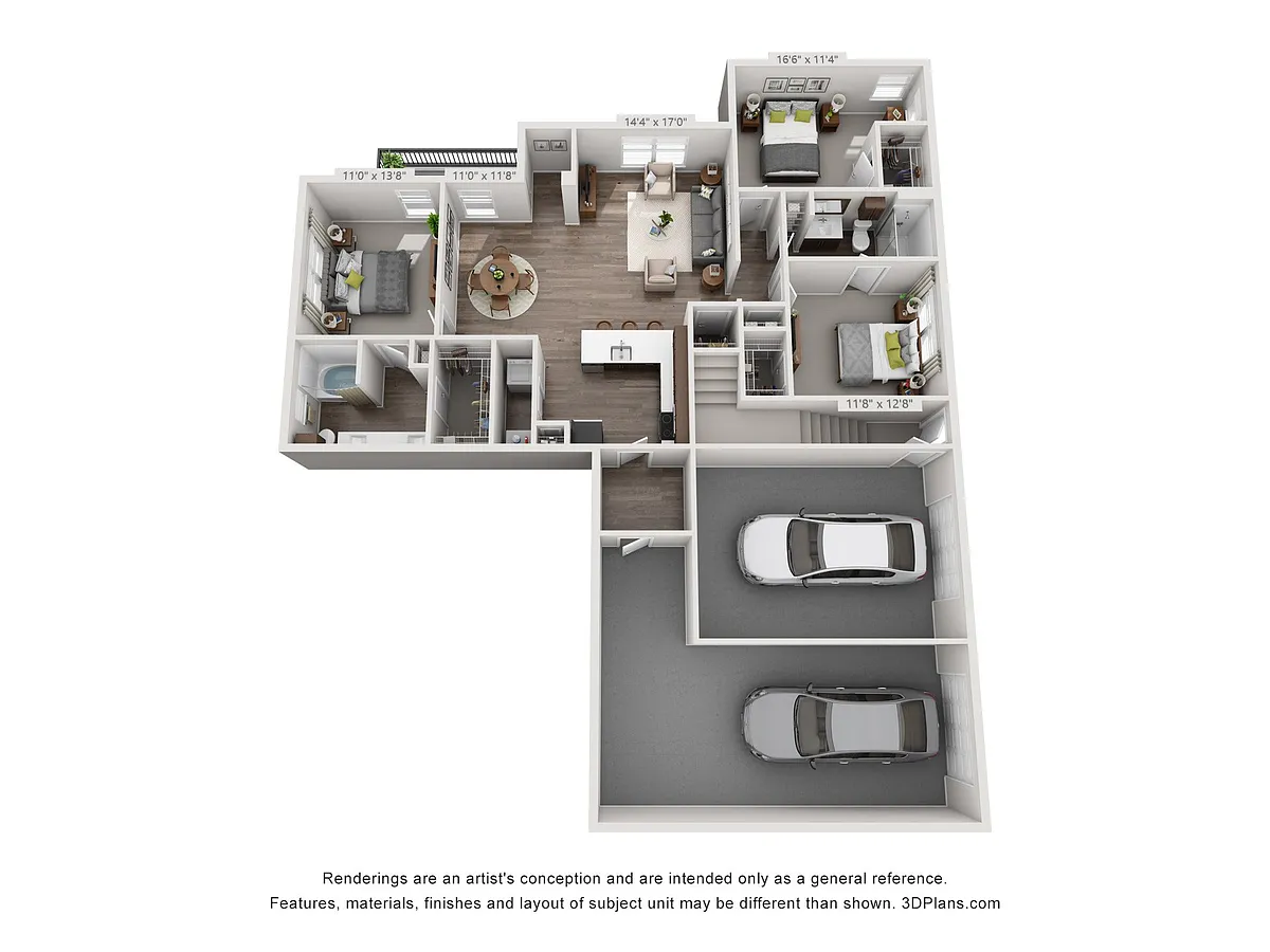 Floor plan Andover Park 1C1