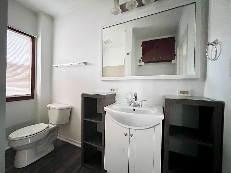 Bathroom with Tub, large. Hookups for Stackable Washer and Dryer