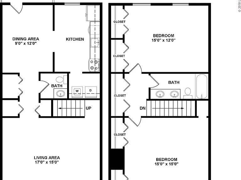 2 Bed Deluxe Townhome