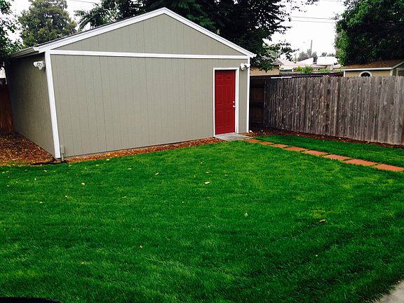 Back yard/garage
