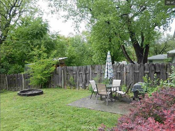 Private backyard with patio