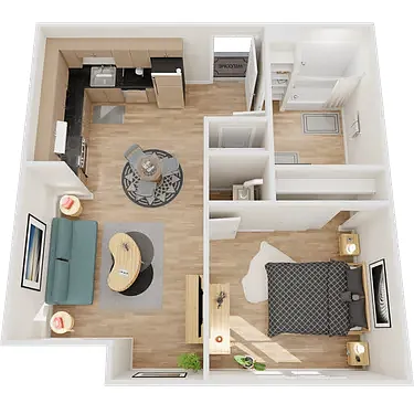 Floor plan 1 Bedroom