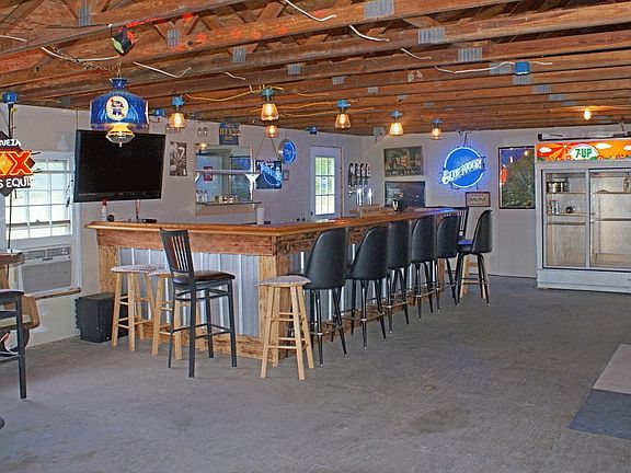 Newly built bar area