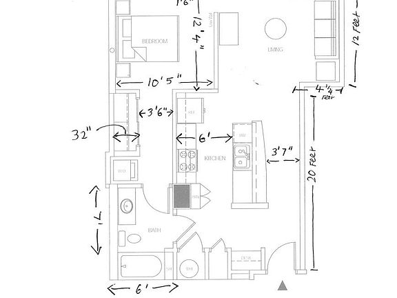 Floor plan and measurements