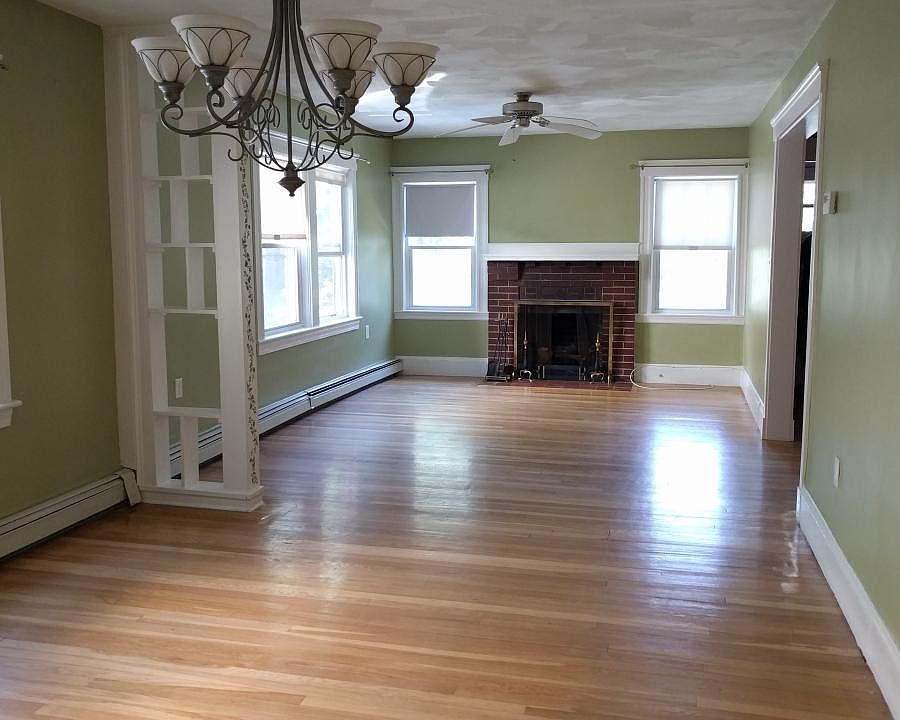 Living room fireplace