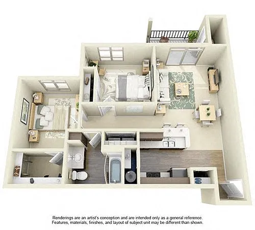 Floor plan 2B1D