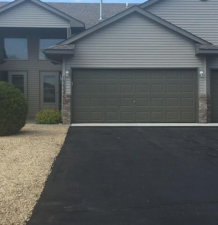 Large flat driveway two car garage