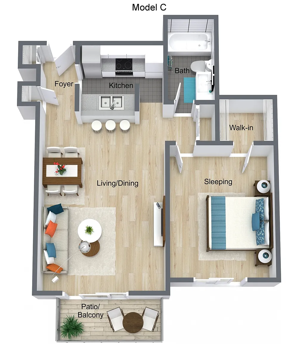 Floor plan C-Renovated