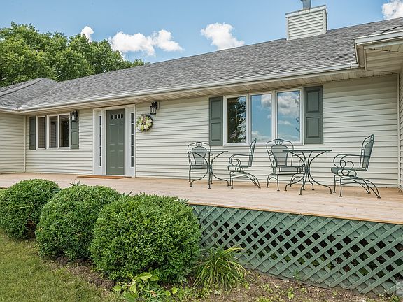The front deck is the perfect spot for catching the morning sun or hiding from the summer heat!