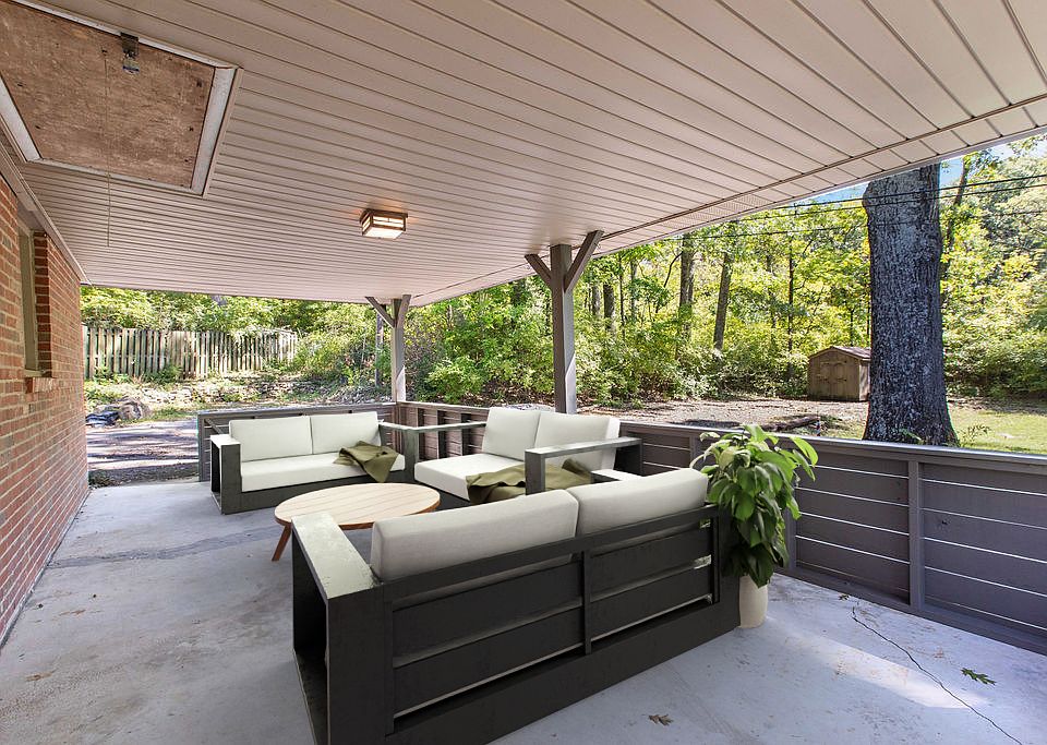Large, private patio! (Virtually Staged.)