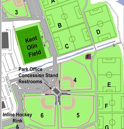 Sports Park 1/2 Mile Away