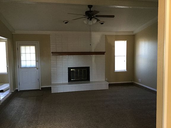 Living room with fireplace