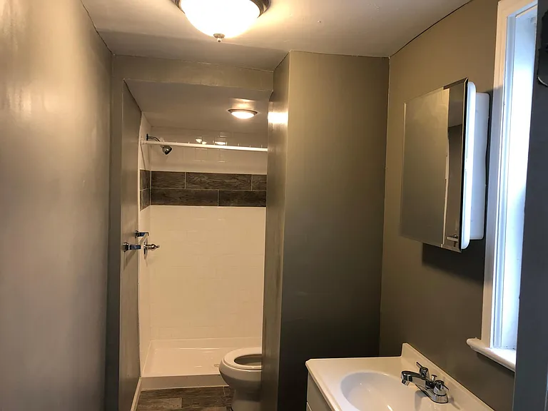 Bathroom with LED lights