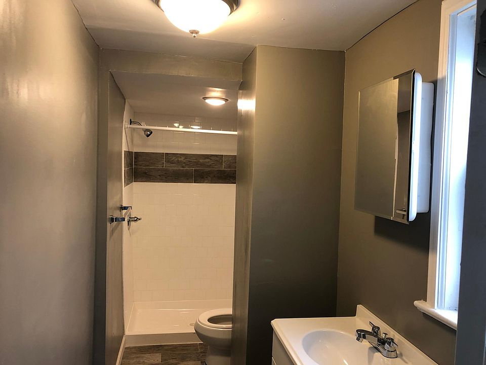 Bathroom with LED lights